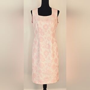 Kasper Blush Floral Midi Dress